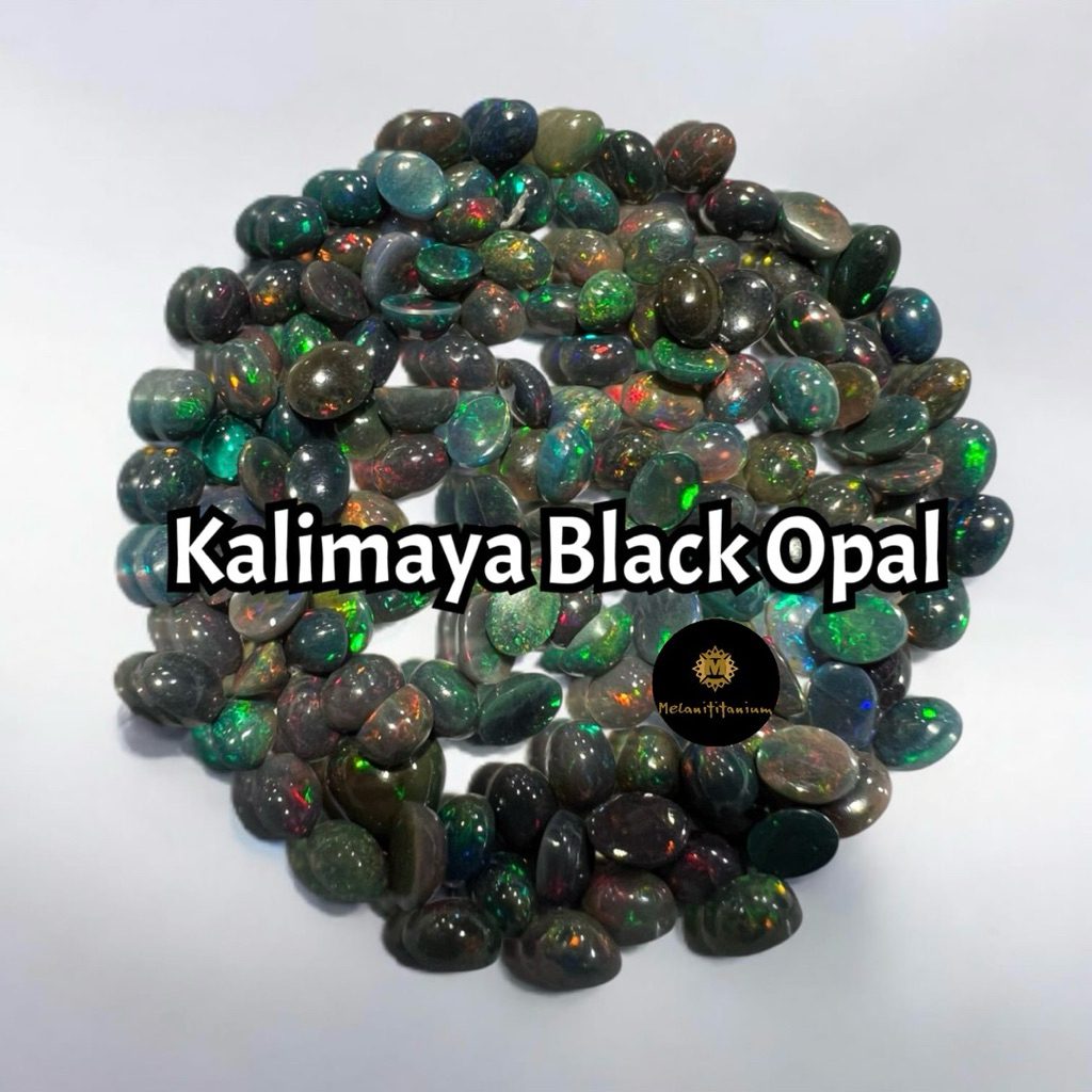 [HANYA BATU] Batu Natural Kalimaya Black Opal dijamin asli 100%