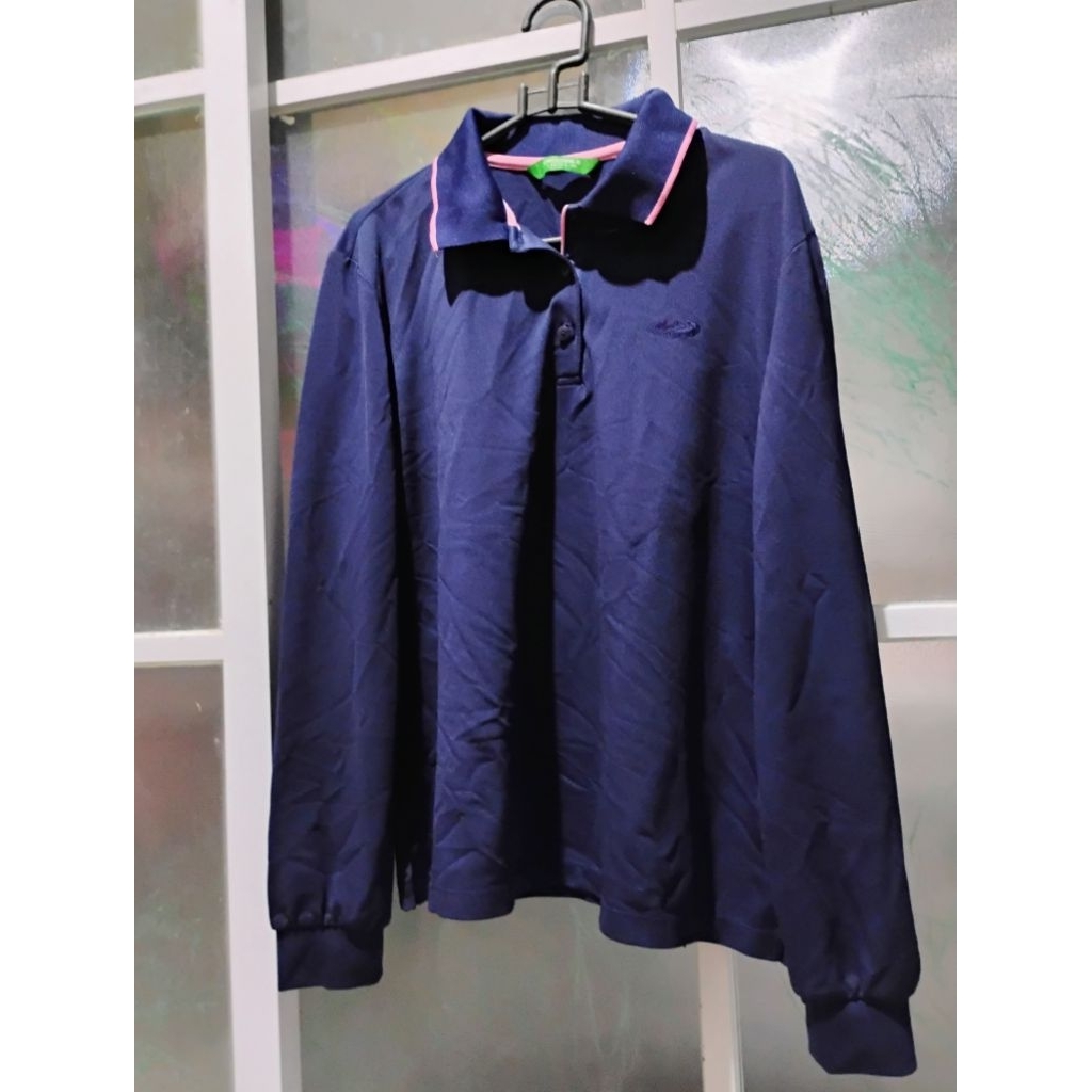 atasan kaos polo lengan panjang crocodile ladies good condition terawat
