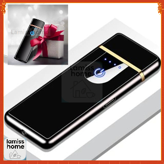 Korek Api Elektrik Finger Screen Touch Sensor USB Pemantik Elektronik Dua Sisi Ultra Tipis