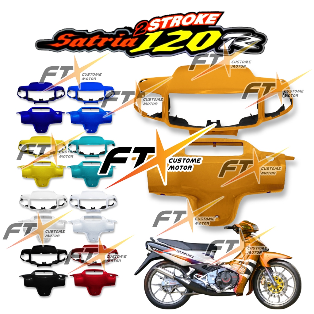 Batok Depan Belakang Satria 2 Tak Satria Lumba Hitam Merah Biru Putih Kuning