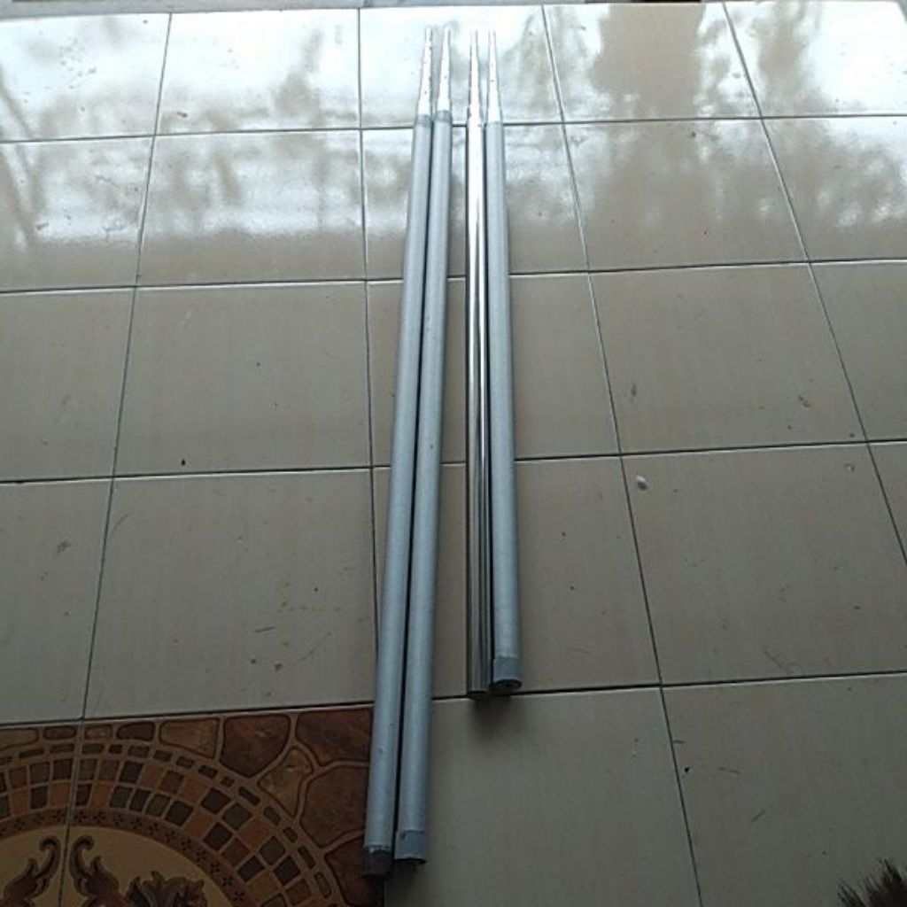 galah/tegek almunium tanpa sok panjang 8meter komplit dengan aksesories