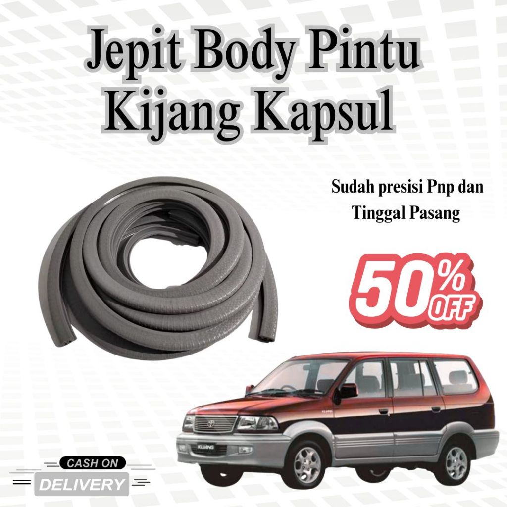 Karet Lis Jepit Body Pintu Toyota Kijang Kapsul | Lis Karet Body Pintu Mobil