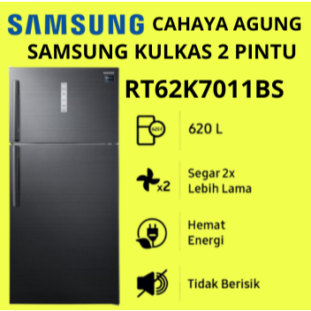 SAMSUNG Kulkas 2 Pintu 62K7011BS/ RT62K7011BS/ RT-62K7011BS