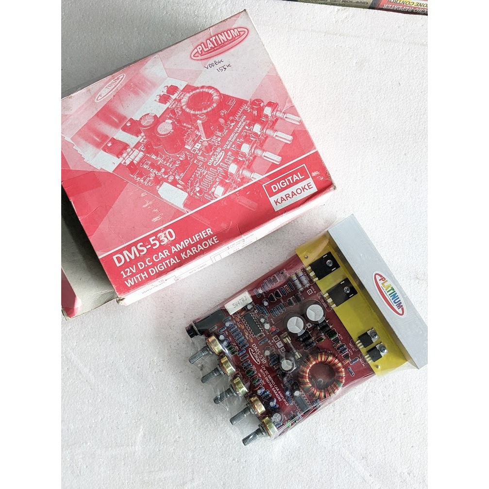 Kit Power Speaker Aktif 12V DC DMS 530 CAR AMPIFIER WITH DIGITAL KARAOKE