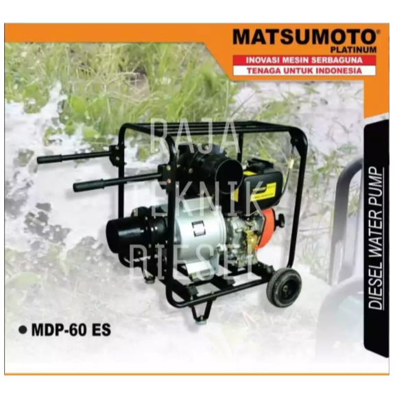 POMPA ALKON DIESEL 6 INCH MATSUMOTO MDP-60 ES SOLAR STARTER ORIGINAL TERBAIK