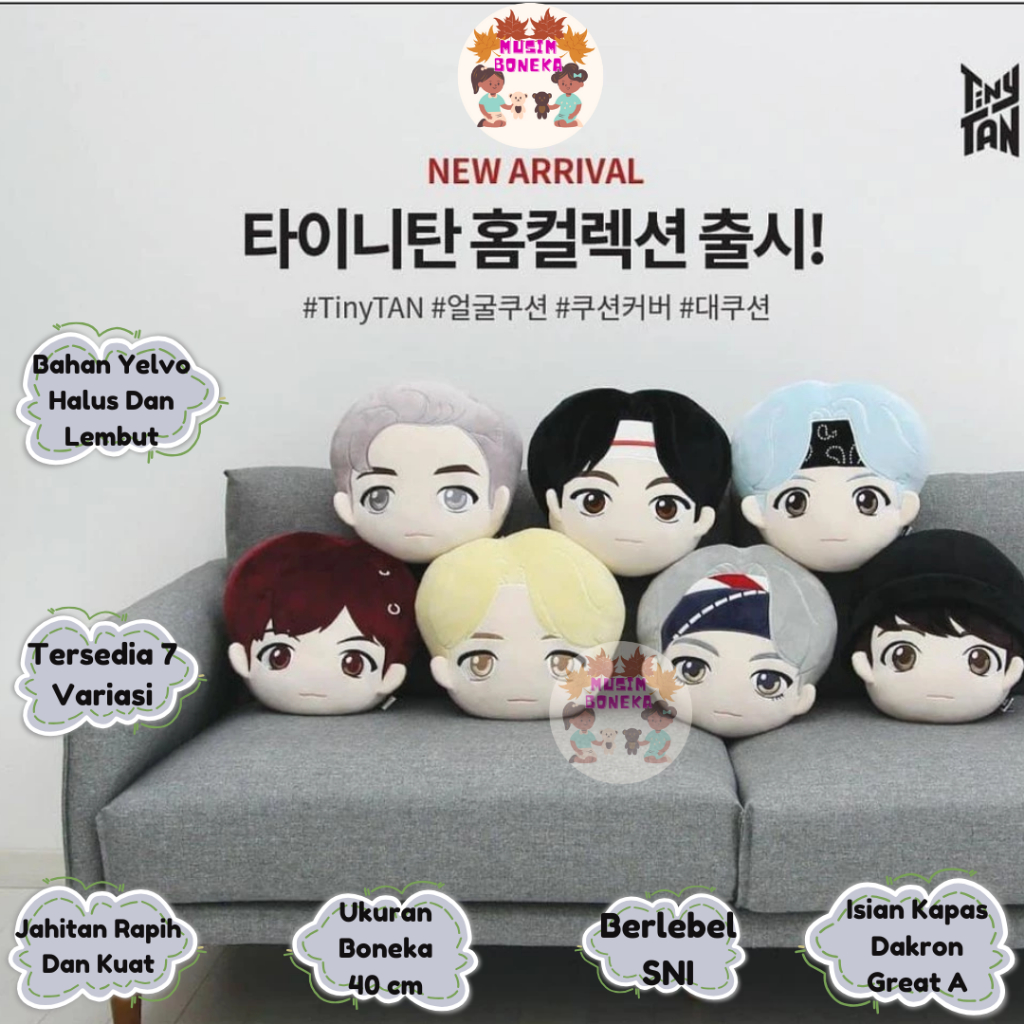 Bantal Korea Bantal Karakter Kpop Lucu dan Imut