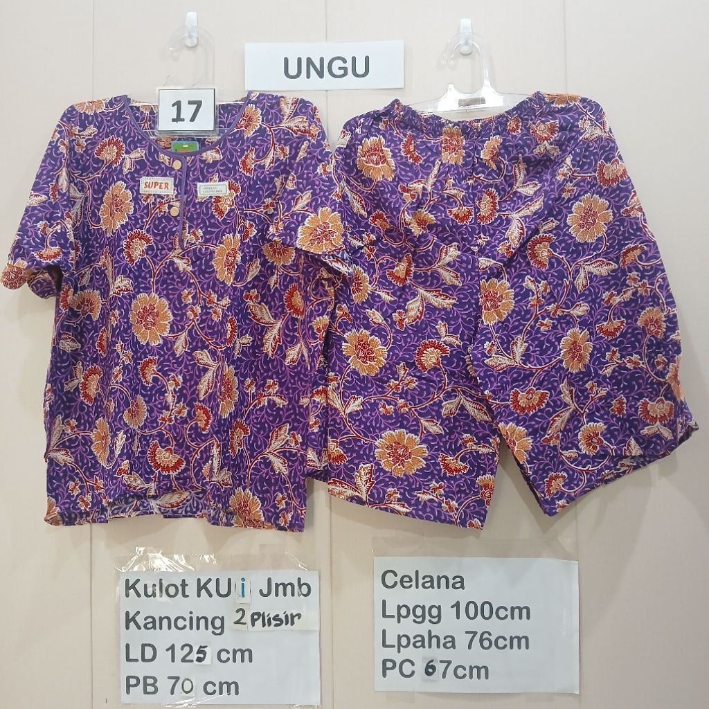 MX KUI Jumbo Plisir SP Setelan Kencana Ungu Label Hijau asli