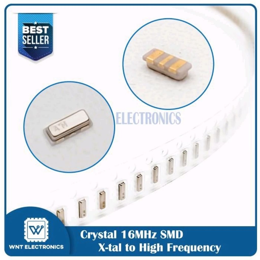 Crystal Kristal 16Mhz Xtal 16 MHz SMD Crystal SMD 3 Pin