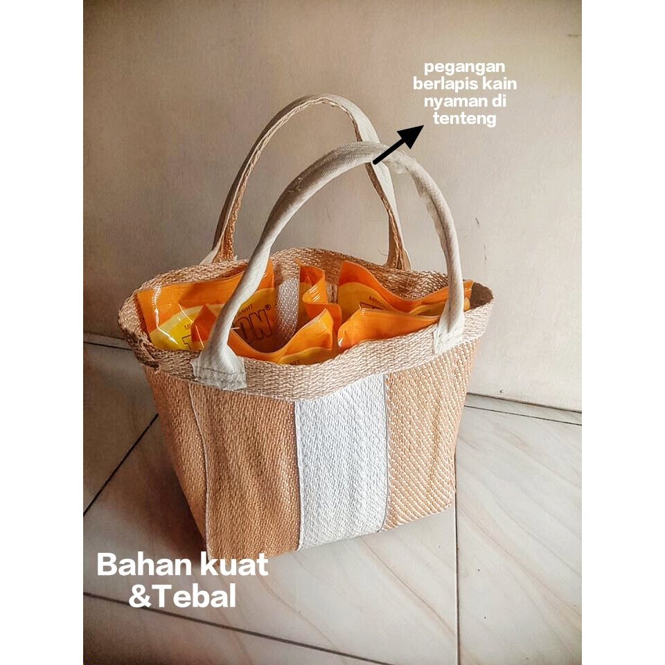 Tas Belanja Tebal Kuat Untuk Ibu-Ibu Pasar{ Tas tenggok harga grosir}
