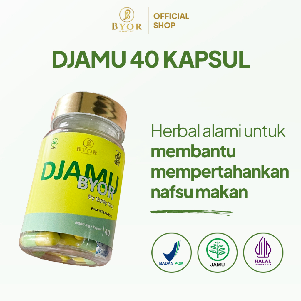BYOR Jamu 40 Kapsul Herbal Mengandung Ekstrak Kayumanis