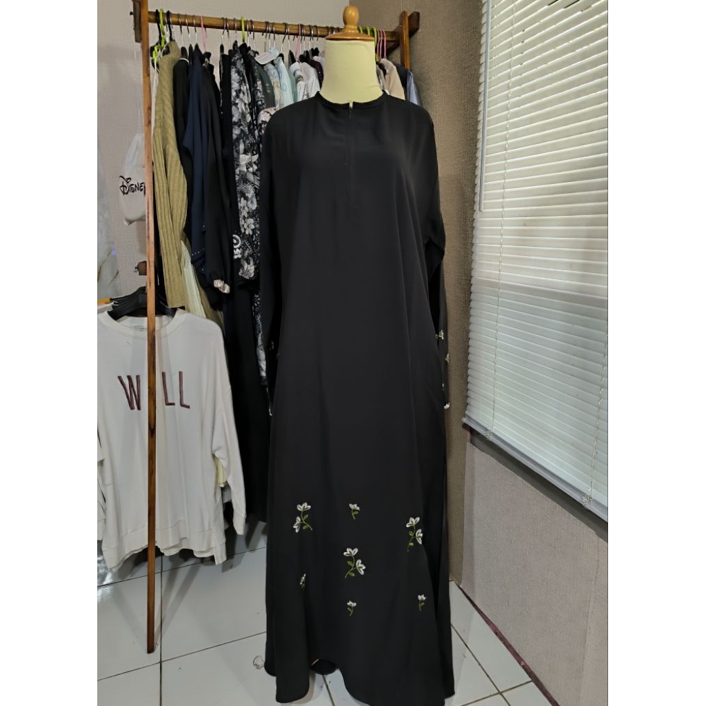 Abaya hitam abaya bordir gamis hitam gamis polos