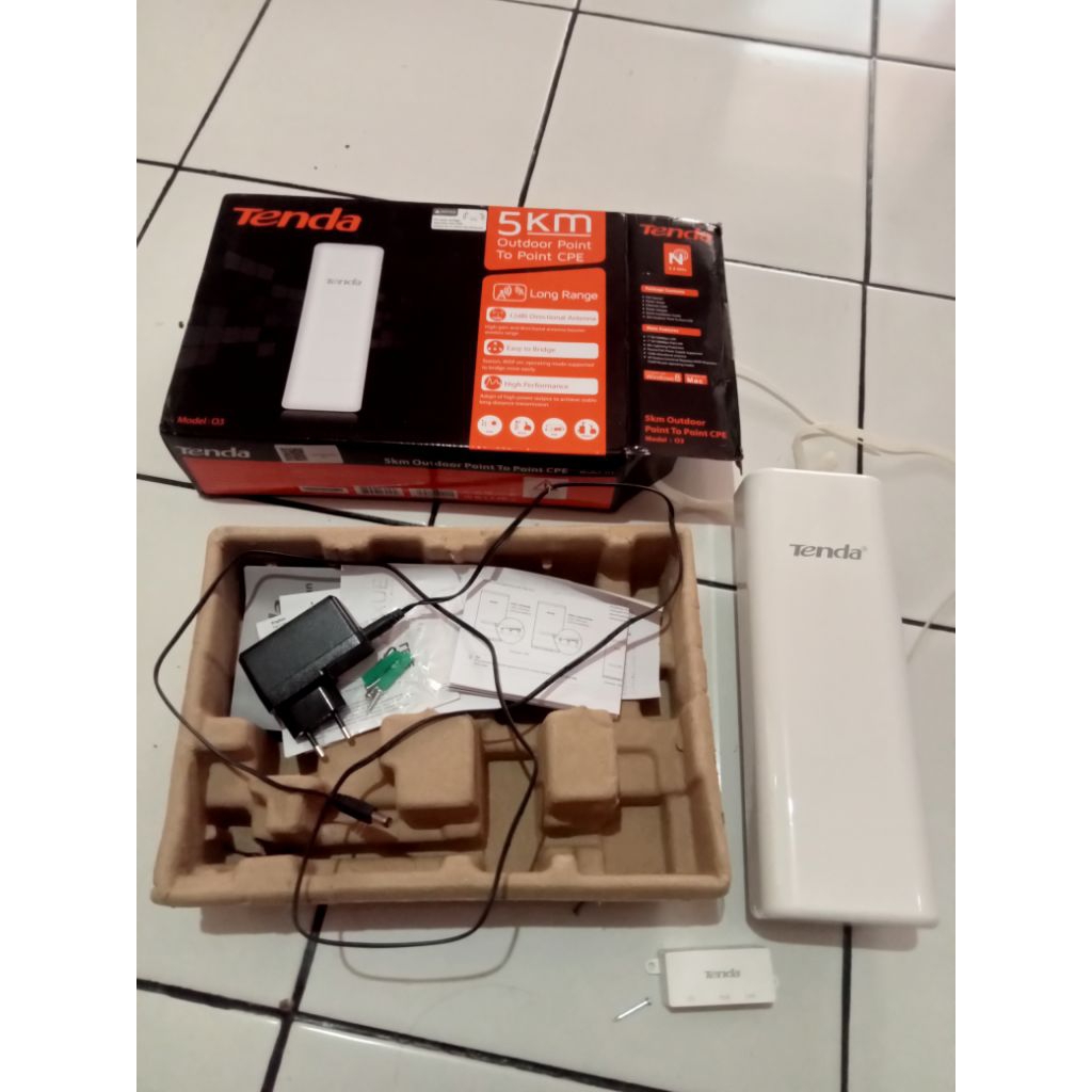 Access Point Tenda O3 5 Km PTP Router WISP Repeater Wifi
