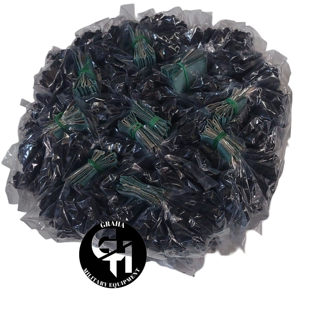 [ECER] Tali Karet Celana Komando Model Kepang - Tali Kur Elastis Tactical Hitam & Hijau