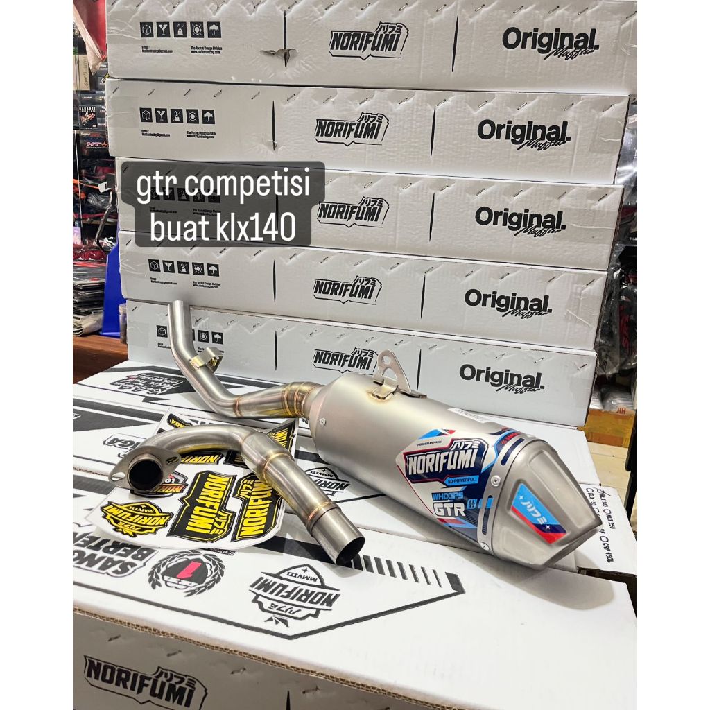 Knalpot klx140 whoops gtr klx140 kompetisi
