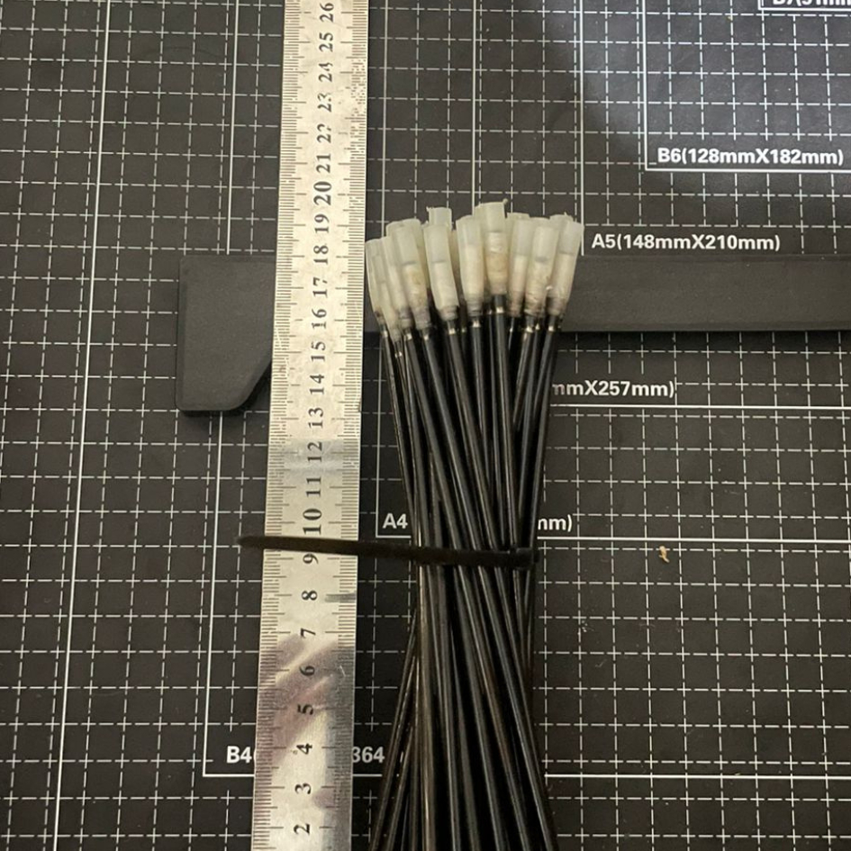 As Baja Pasr Hitam Polos 3mm 3.5mm 4mm