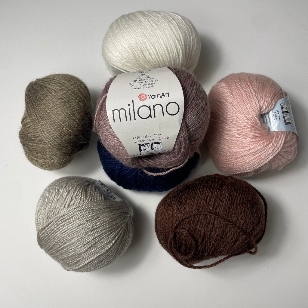 YarnArt Benang Rajut Alpaka Wol Milano Premium wool & rayon yarn for knitting & crochet