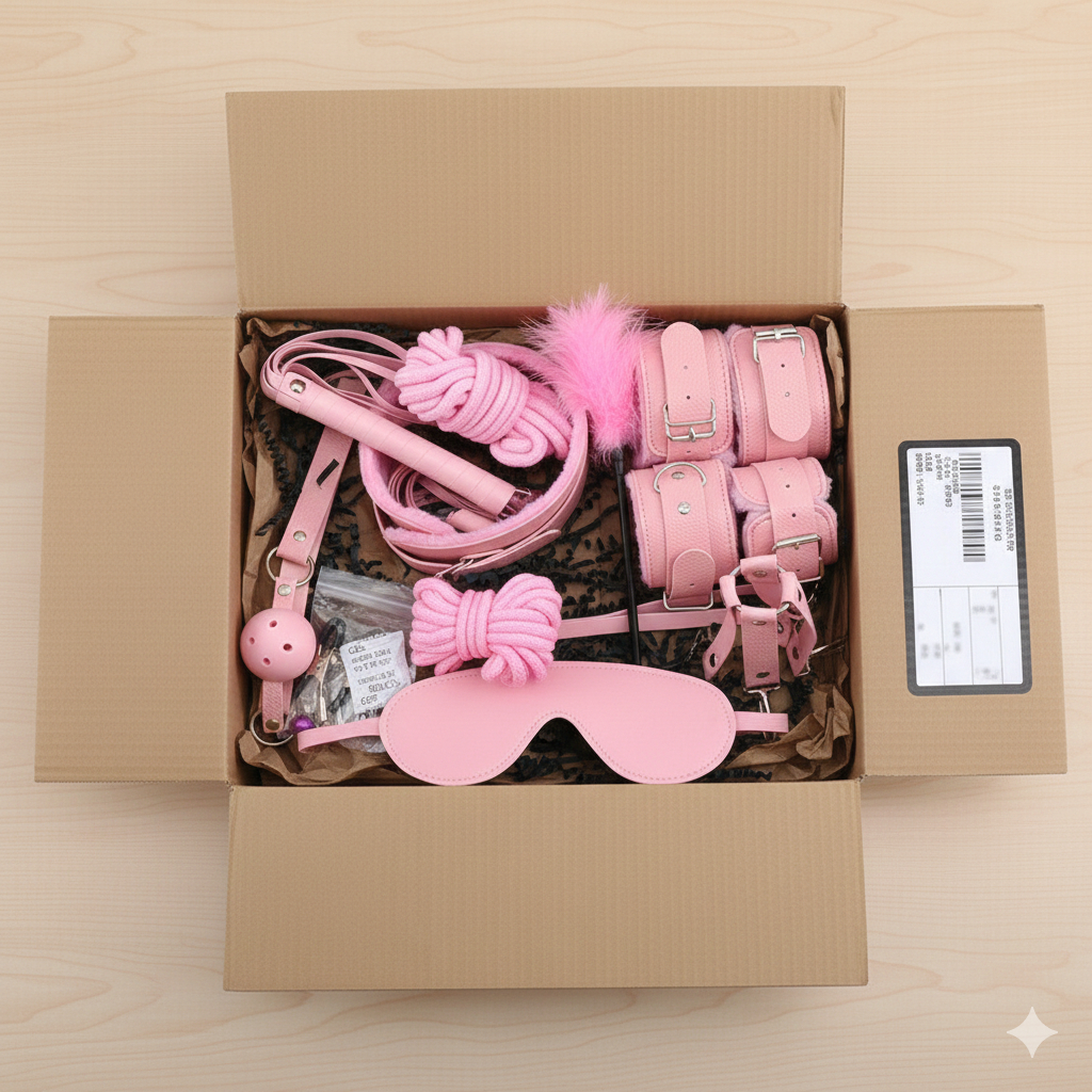 Set Tali Borgol Pengikat Kaki Dan Tangan Lingerie Handcuff Tali Ikat 10Pcs