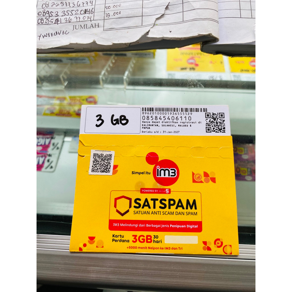 Kartu perdana indosat siap pakai