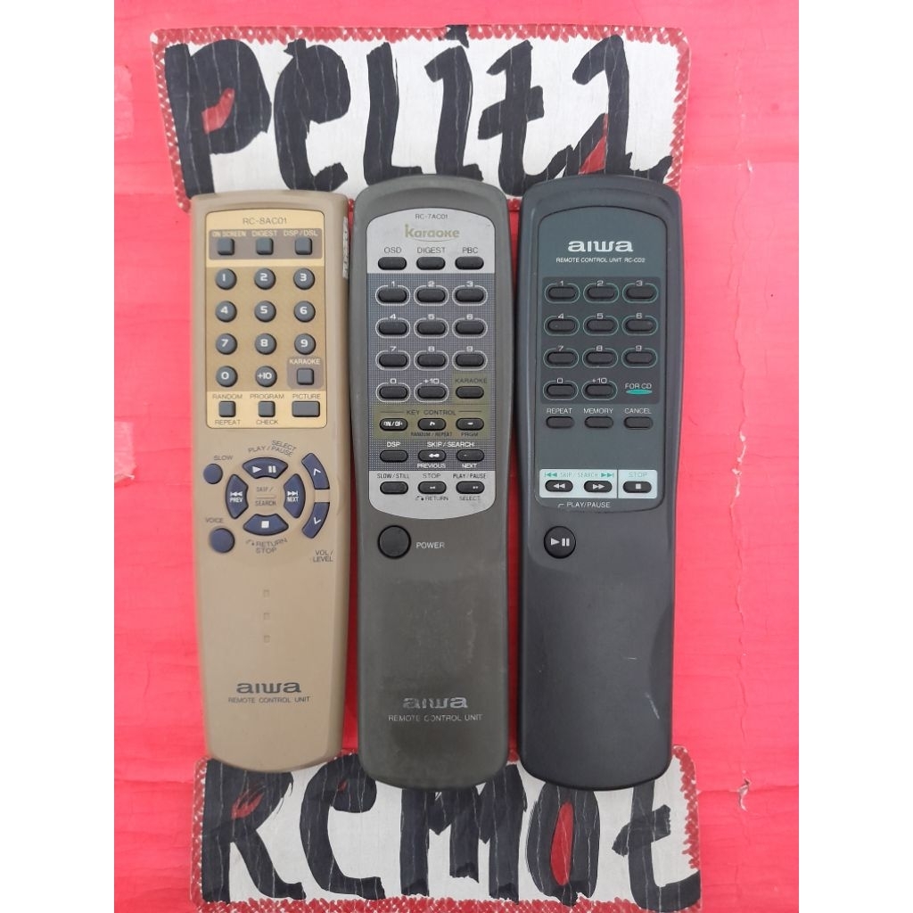 REMOT AIWA TAPE COMPO ORIGINAL TERLENGKAP