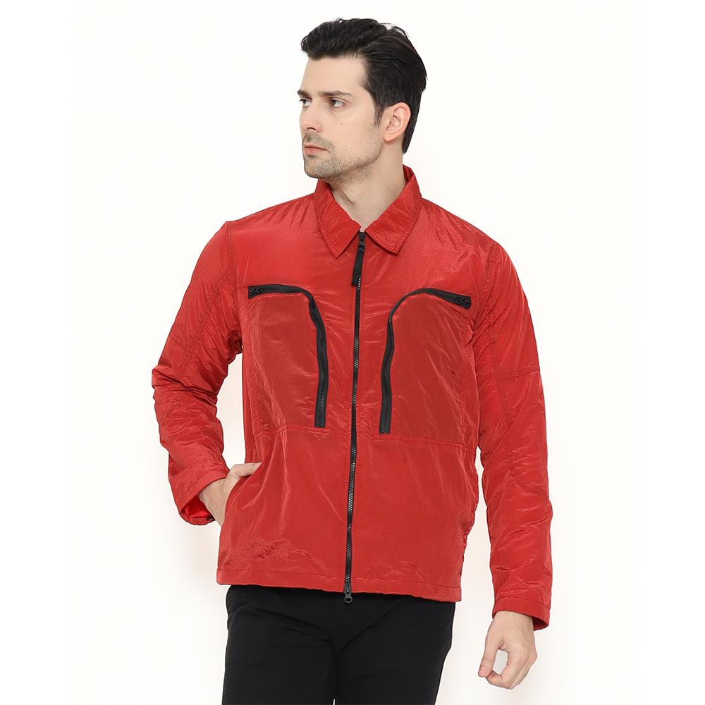 MV25-OV021 Nylon Crinkle Ripstop Red Ninetyraiders