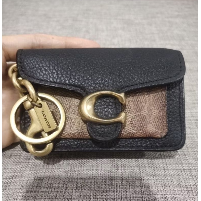 Coach Mini Tabby Bag Charm, dompet STNK, dompet koin, dompet kartu
