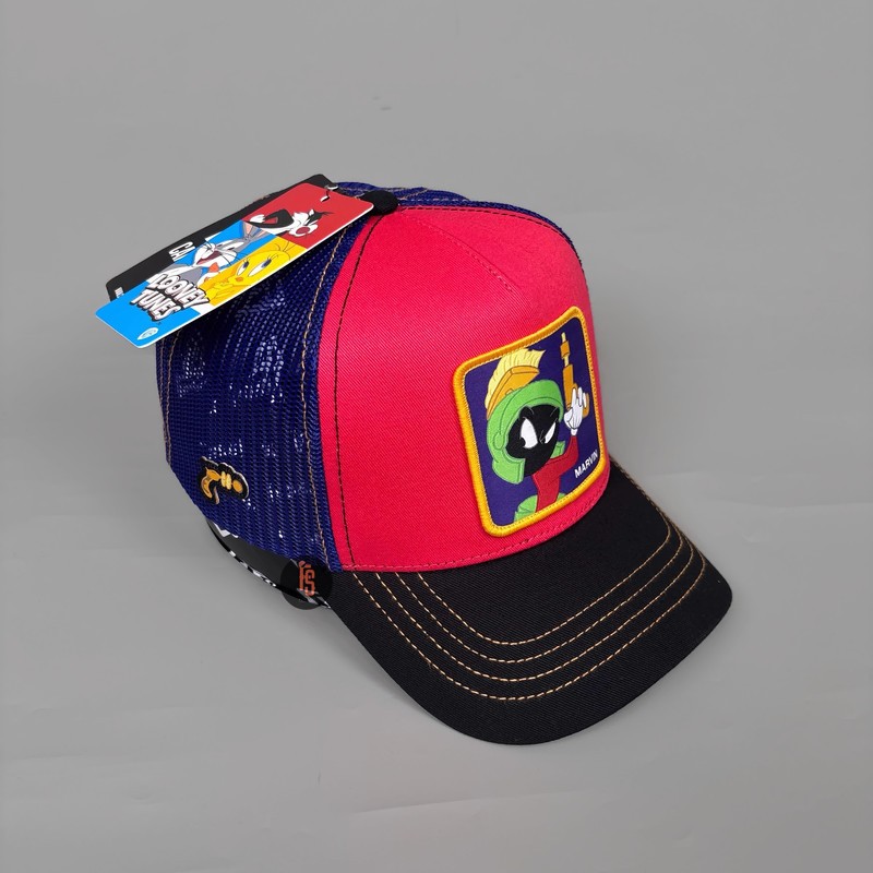 TOPI ORIGINAL CAPSLAB TRUCKER MARVIN PINK BLACK