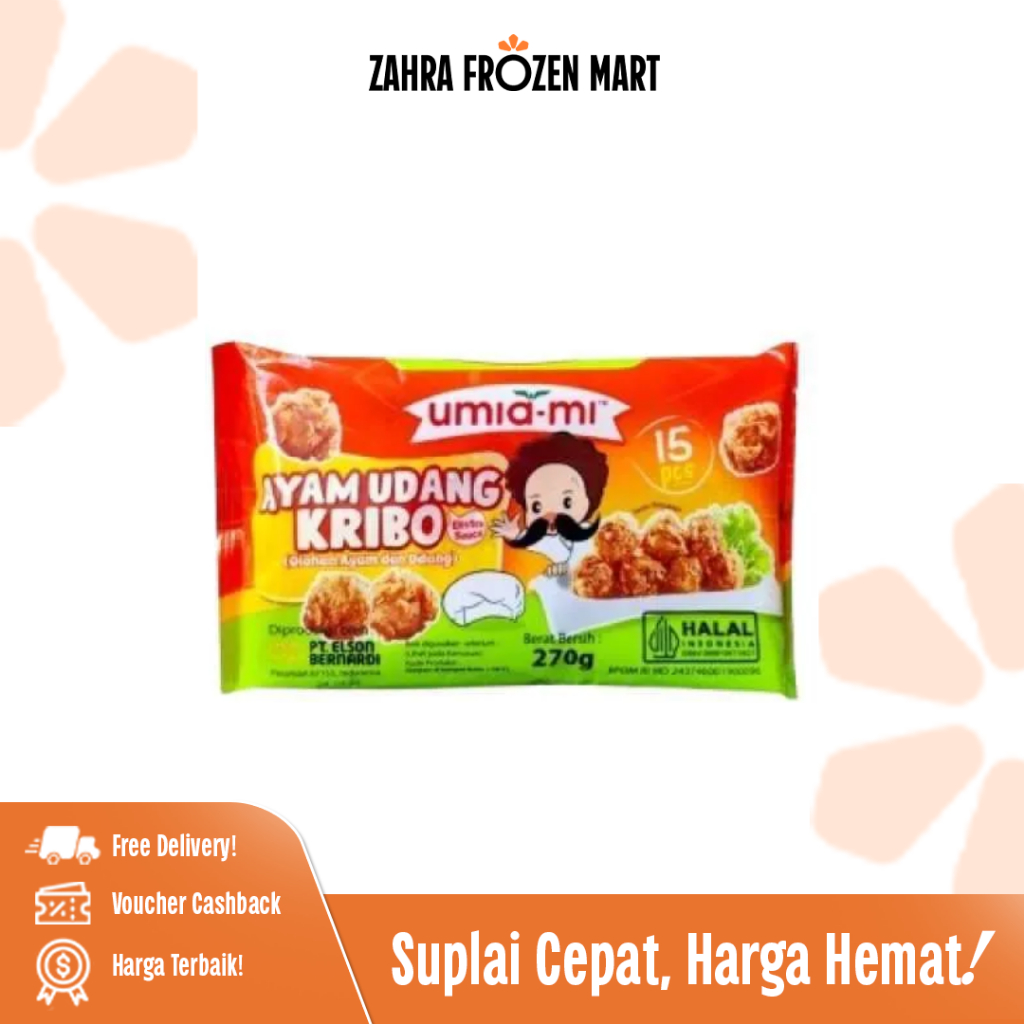 Umia-Mi Ayam Udang Kribo 270gr - Zahra Frozen Food