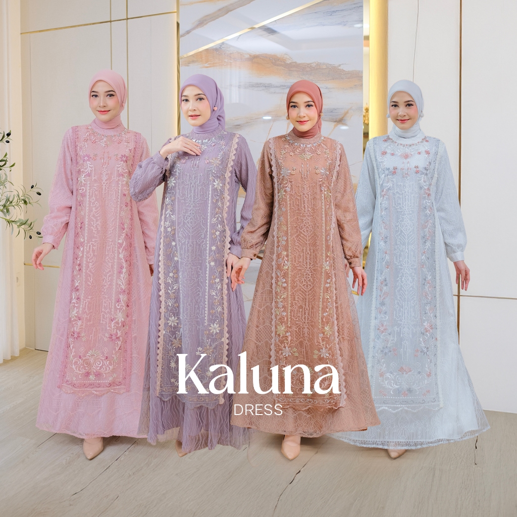 Kaluna Gamis Payet Brocade Couple Premium Exclusive Special Series (GAMIS SAJA)