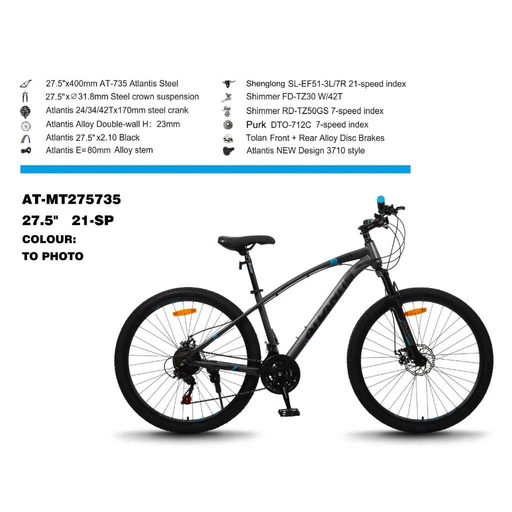 sepeda gunung MTB 27.5 ATLANTIS AT-69AR REM CAKRAM TERBARU