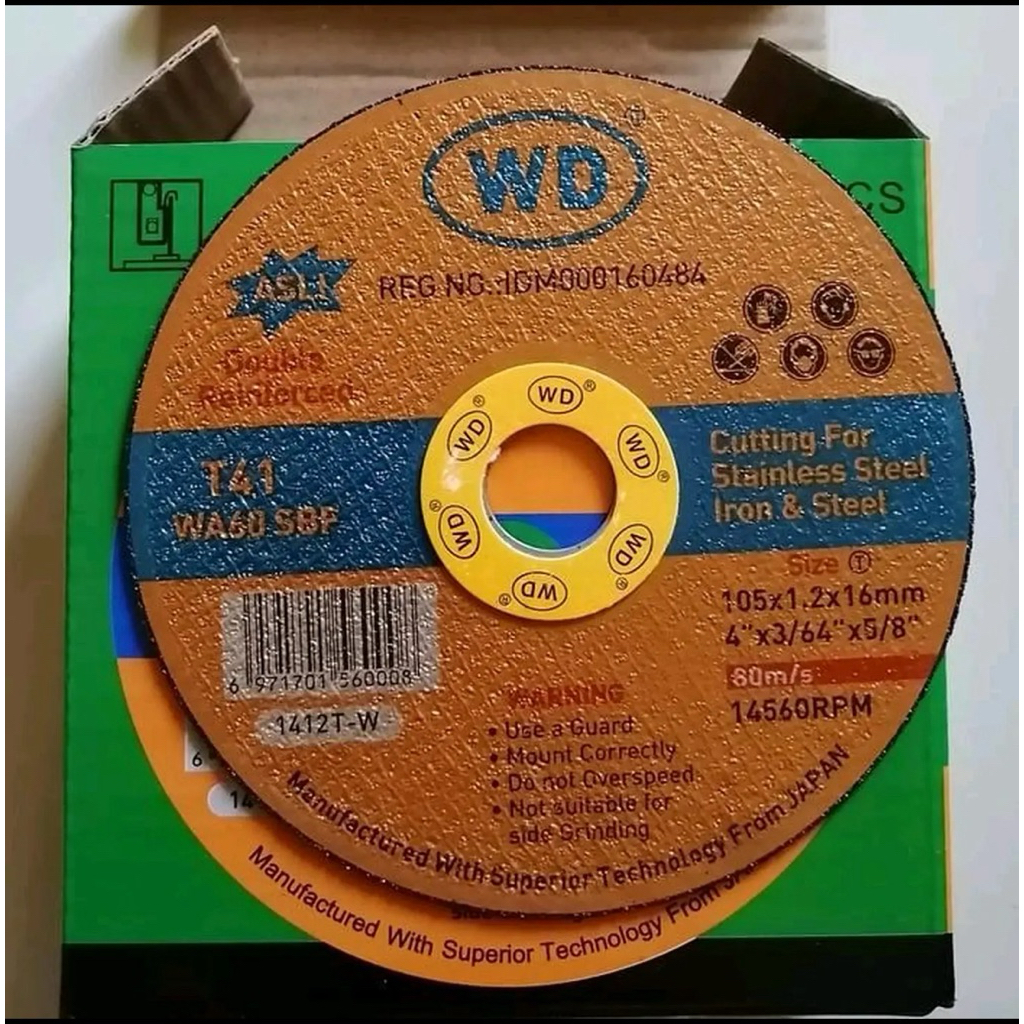 Batu Gerinda Potong WD 4 inch // Mata Gerinda Potong WD 4 inch // Mata Gerinda 4 inch // Cuting Whee