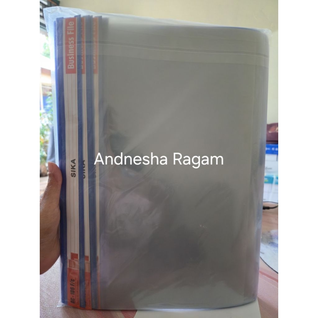 PER 12 PCS SIKA Business File / Map Snelhecter Plastik / Map Jepit Ukuran Folio