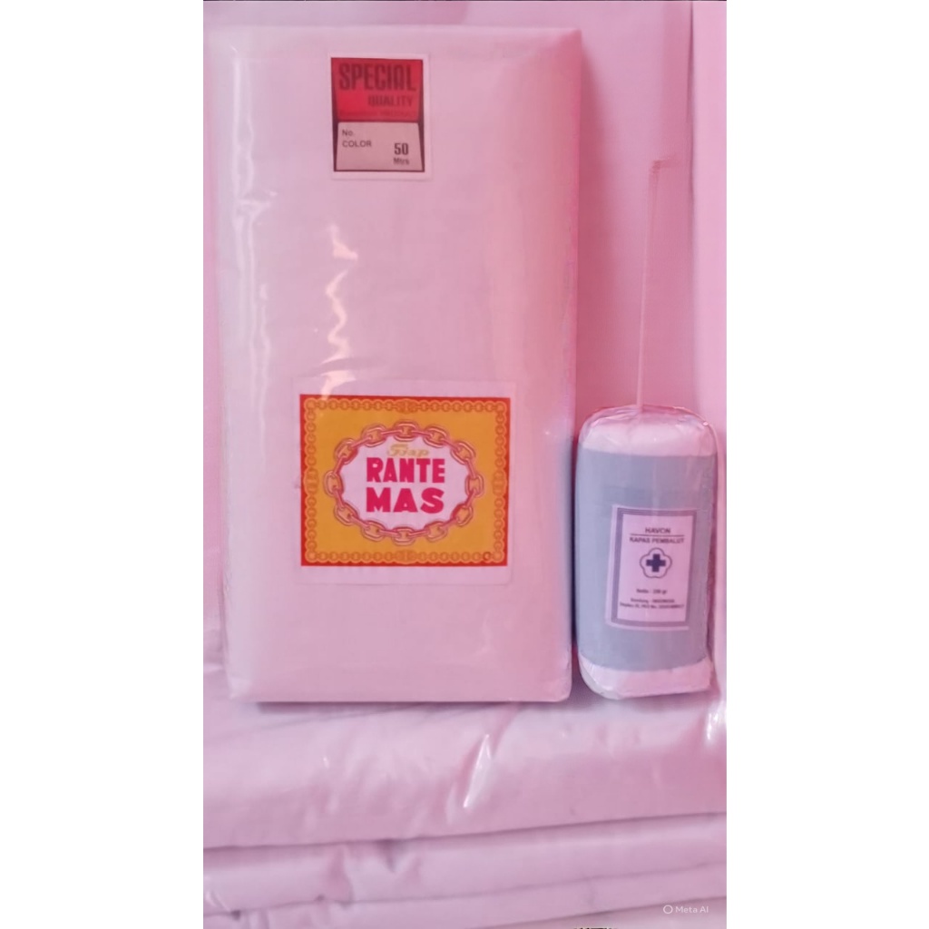 Kain kafan mori cap rantai L.90XP.50METER