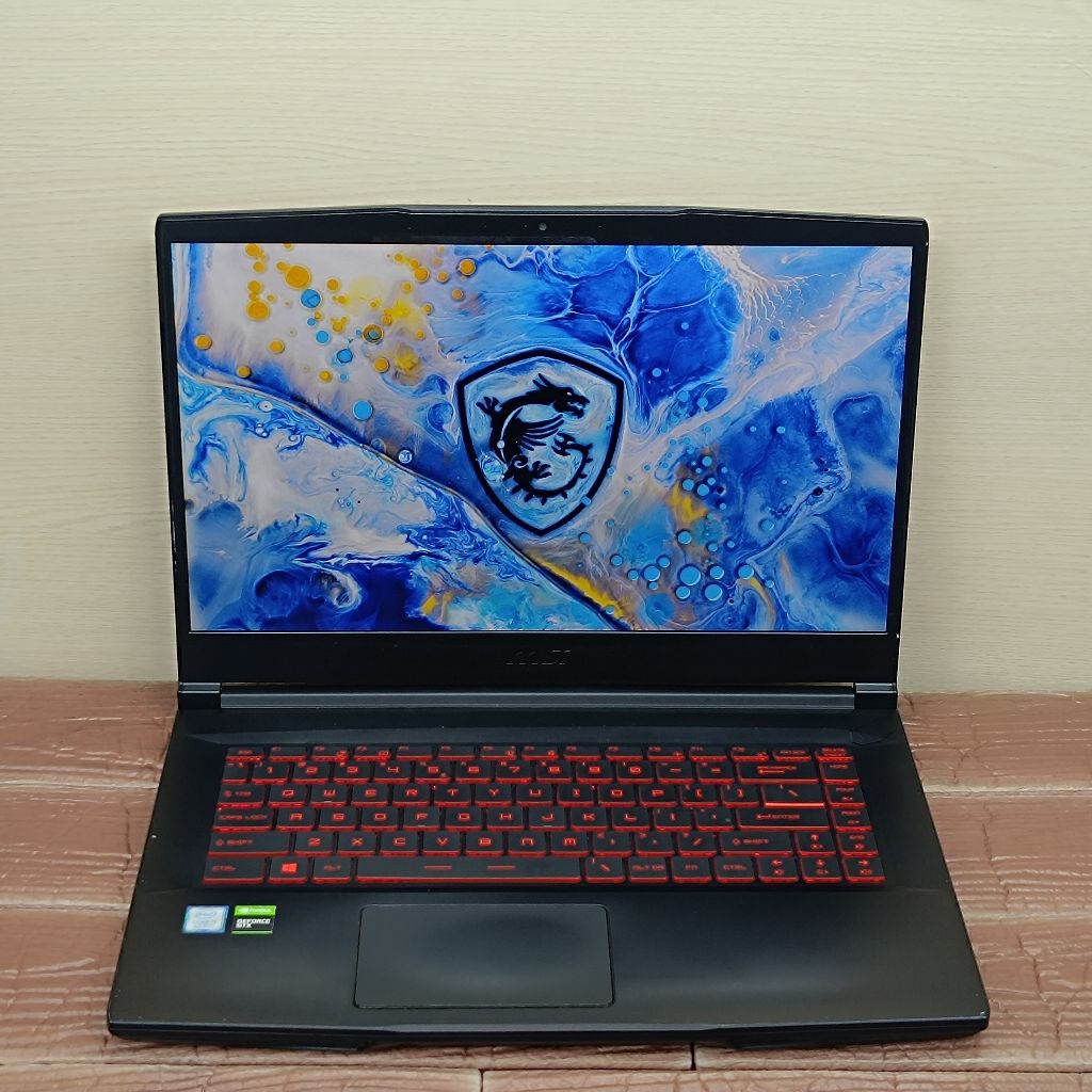 Laptop MSI GAMING GF63 Thin 9RCX Intel Core i7-9750H RAM 8GB SSD 256GB GTX 1050 Ti