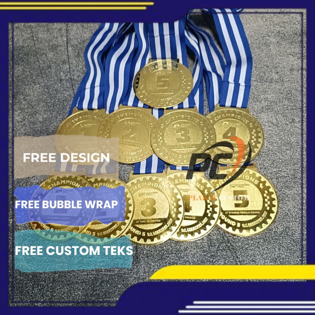 Bestseller. Mendali Logam, Mendali Wisuda, Mendali Penghargaan, Mendali Perlombaan, Mendali Run, Sou