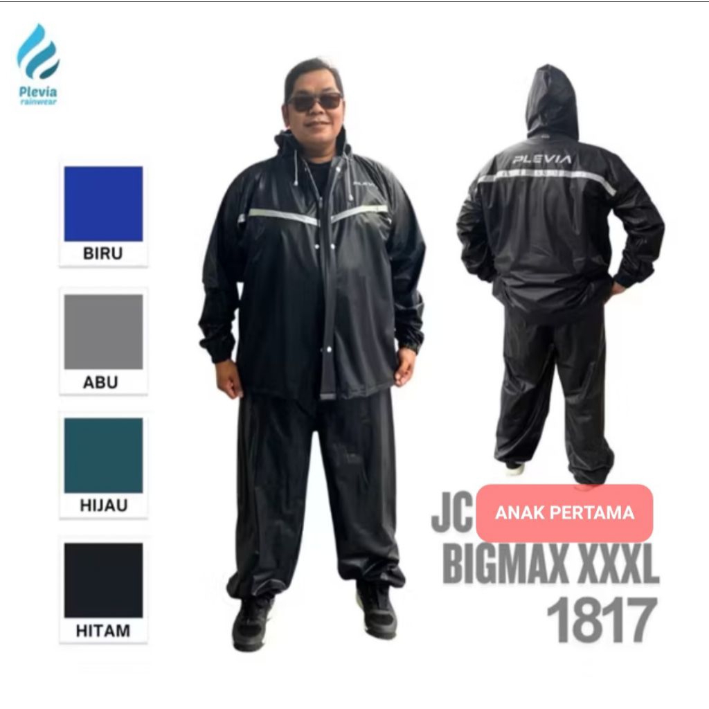 JAS Hujan Jumbo Jas Hujan XXXL Jas Hujan Big size Jas Hujan Bigmax Plevia