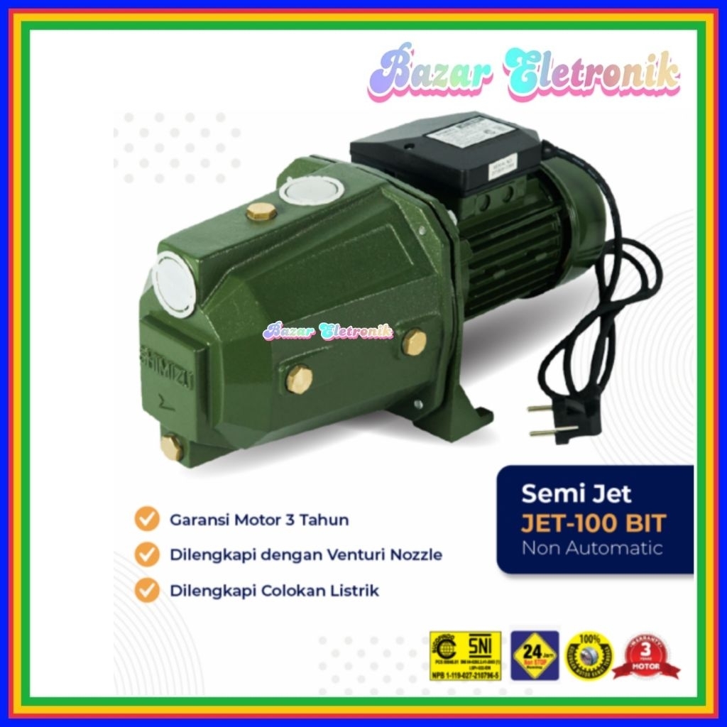 POMPA AIR SHIMIZU SEMI JET  100BIT / SHIMIZU POMPA AIR SEMI JET 100 BIT
