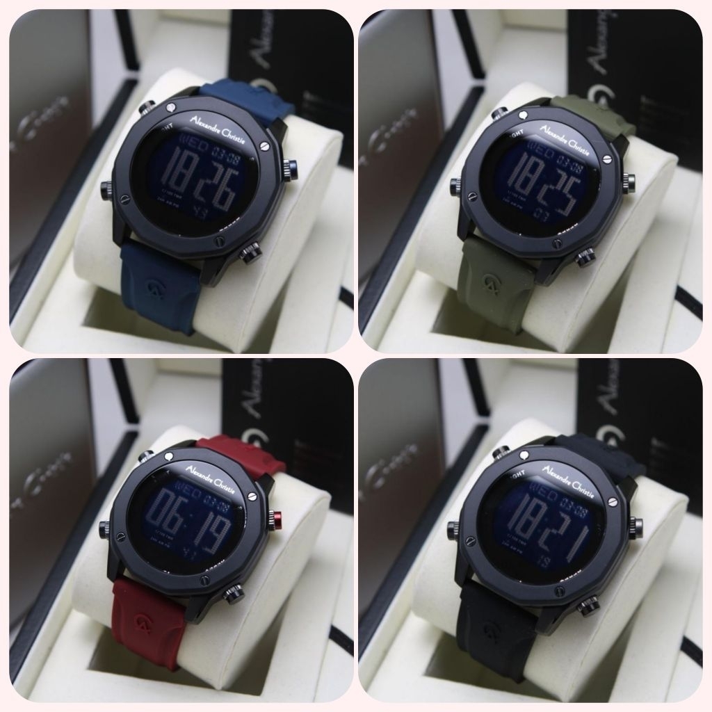 Jam tangan pria Alexandre Christie Ac 9377 / Ac9377/ Ac 9387 Rubber Original