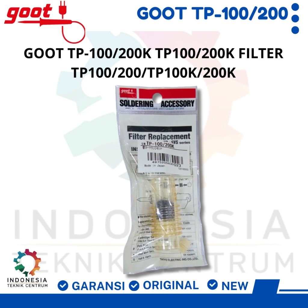 GOOT TP-100/200K TP100/200K Filter TP100/200/TP100K/200K
