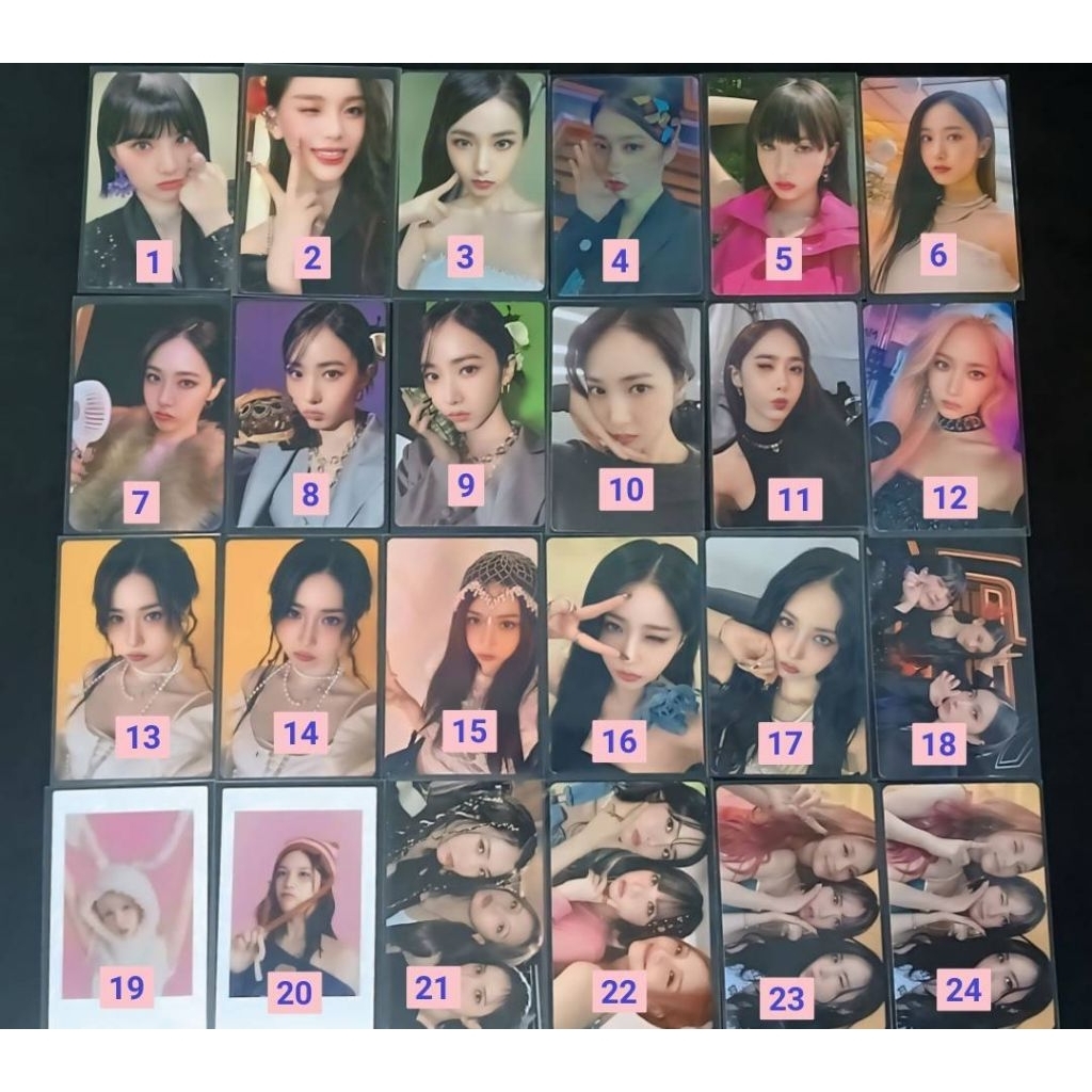 Photocard pc album Eunha SinB Umji Viviz Gfriend