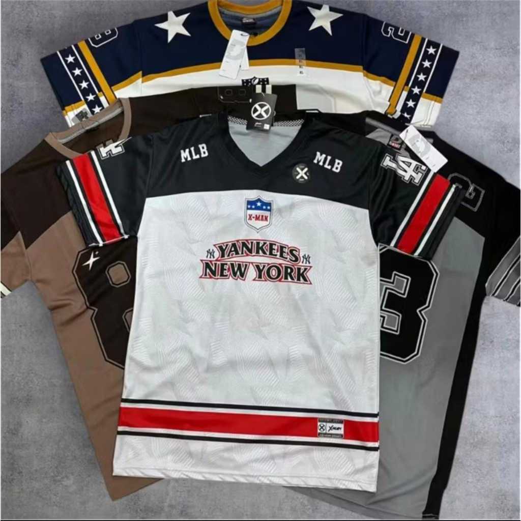 100 Ribu Dapat 4 | Jersey Dry Fit Motif Angka Vintage Soccer Baseball Original Pria Wanita Unisex