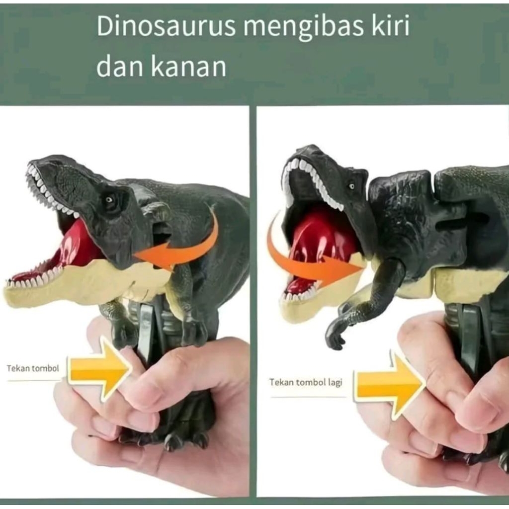 Mainan Dinosaurus T Rex Goyang Viral - Dino Geal Geol