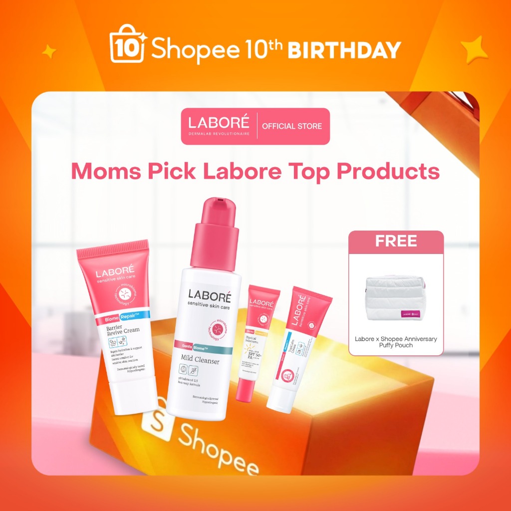 [Moms Pick] Labore Top Product - Barrier Revive Cream 50 mL + Physical Sunscreen SPF 50 PA++++ Full 