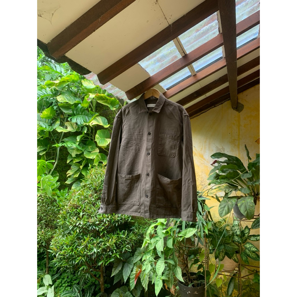 CHORE JAKET GIORDANO KANVAS COKLAT/JAKET CASUAL FORMAL WORK JACKET PARKA