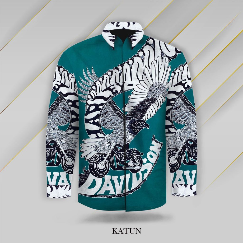 BAHAN Batik Tulis Katun Motif Harley davidson Motif LIMITED EDITION| Batik Tulis Asli | Batik Tulis 