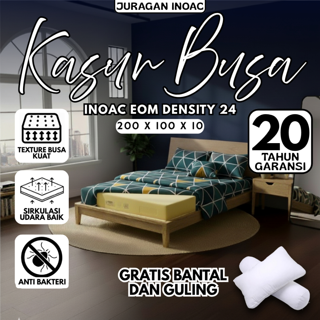 [ 200x100x10 ] Kasur Busa Inoac No.5 Murah Tebal 10 cm Original Dan Berkualitas
