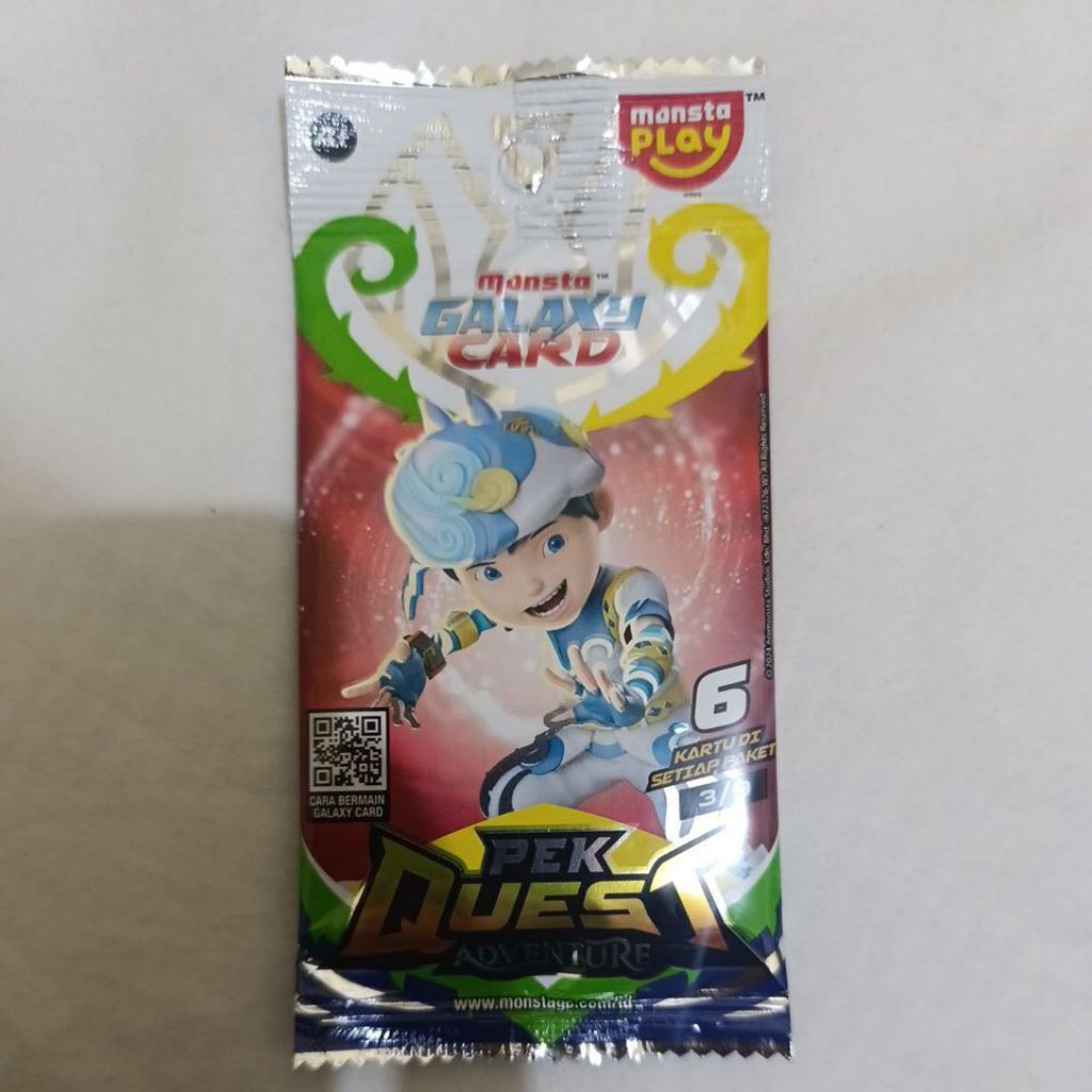 monsta galaxy card pek quest, kartu BoBoiBoy pek quest adventure beliung 3/9