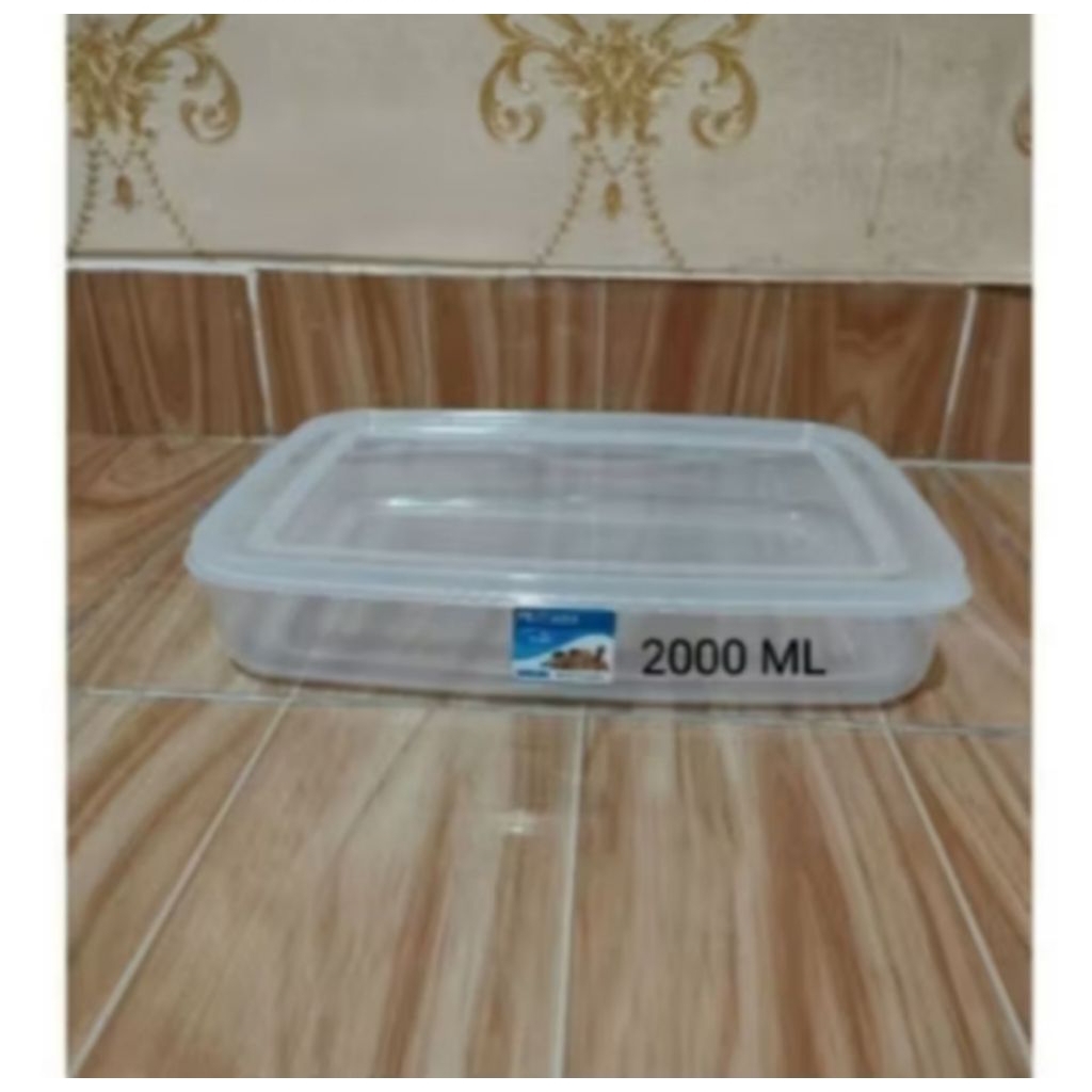 Kotak plastik KMP / Food box Tempat Bekal Mutiara pack 2000 ML