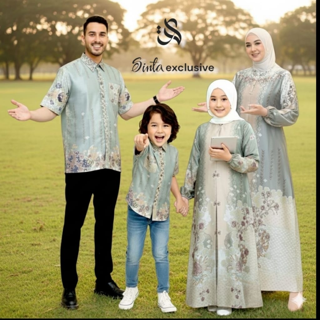 Gamis couple ibu anak kekinian|gamis sarimbit keluarga 2026| gamis Silk premium seragaman keluarga e