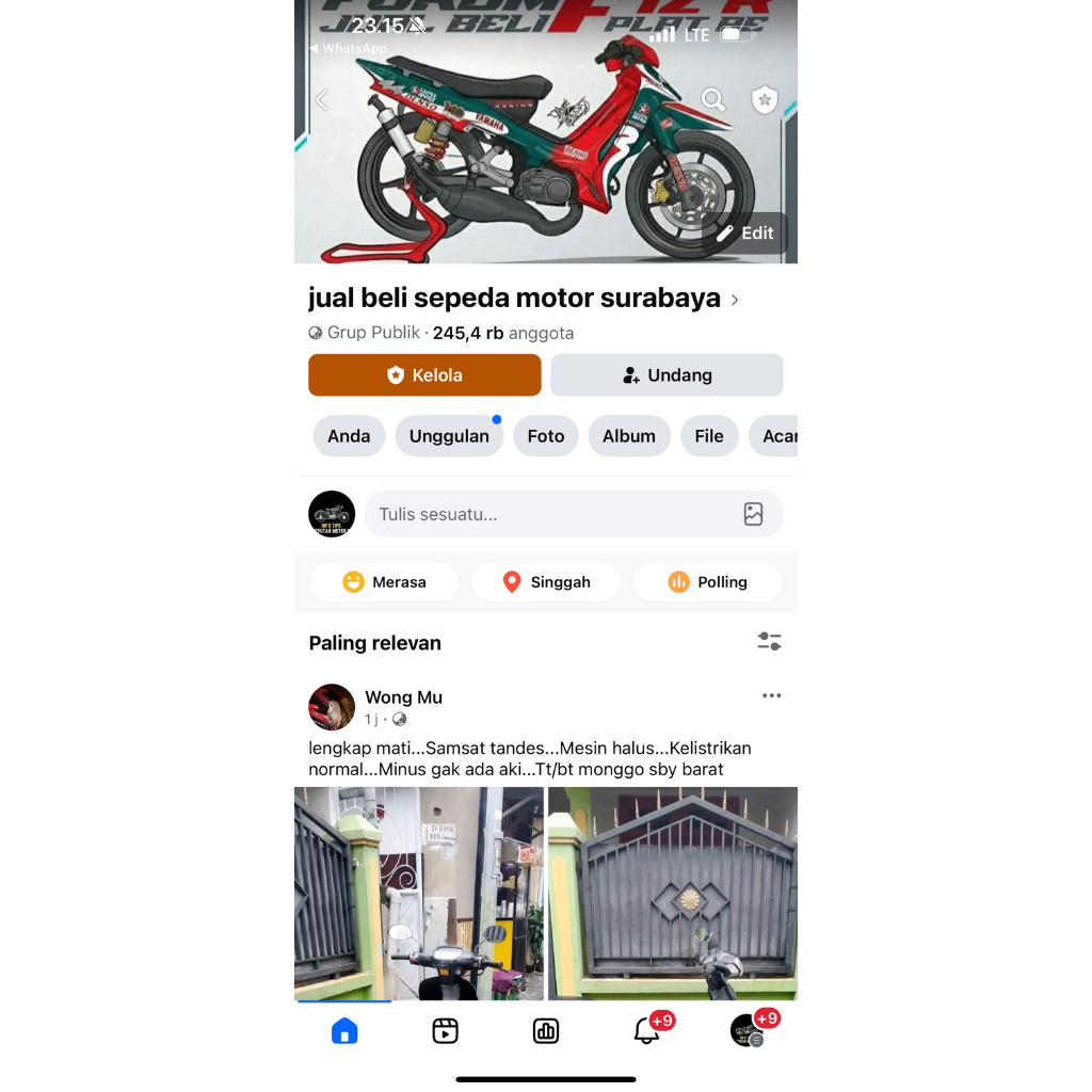 grup fb member aktif