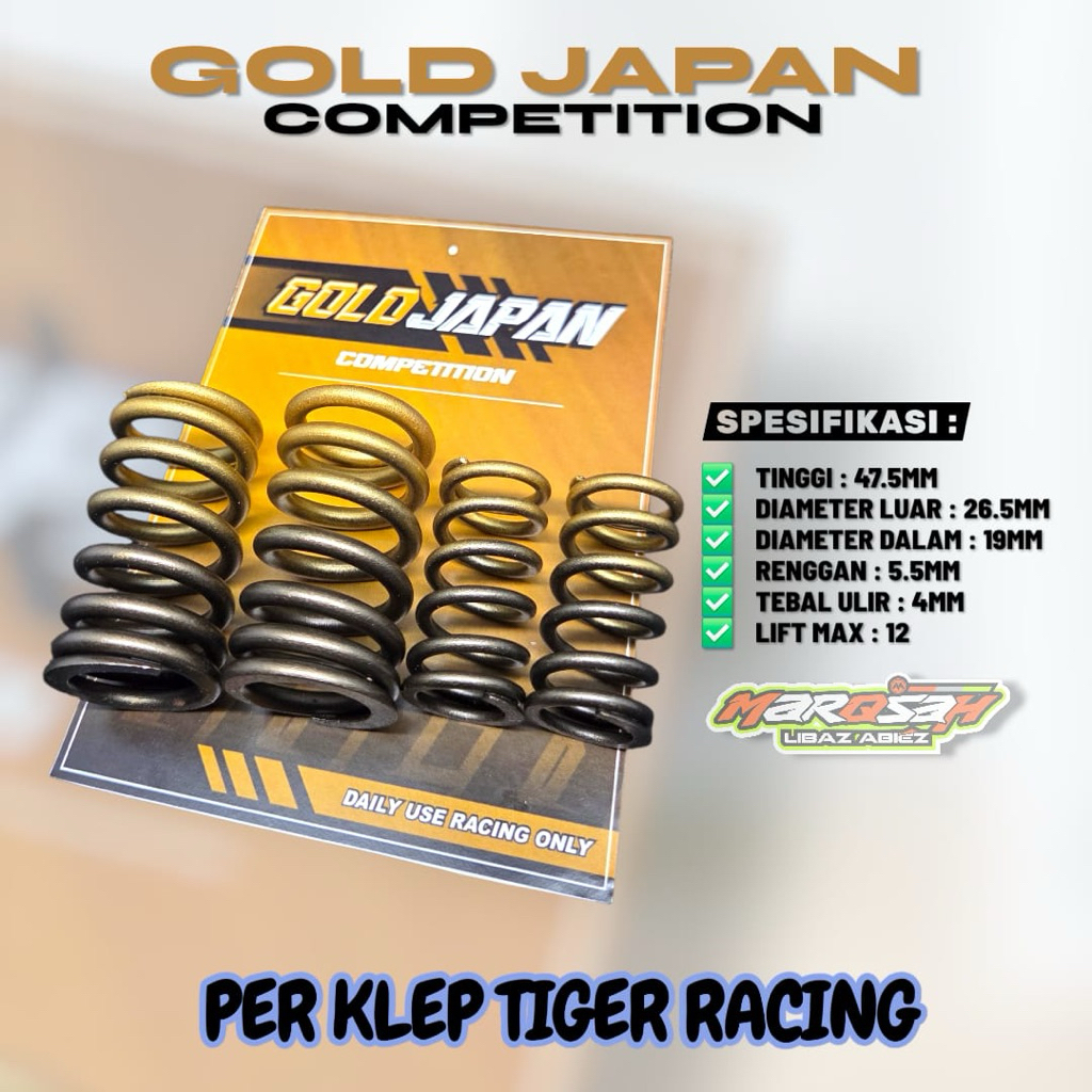 PER KLEP TIGER GOLD JAPAN COMPETITION PERKLEP TIGER RACING GOLD JAPAN COMPETITION ORIGINAL